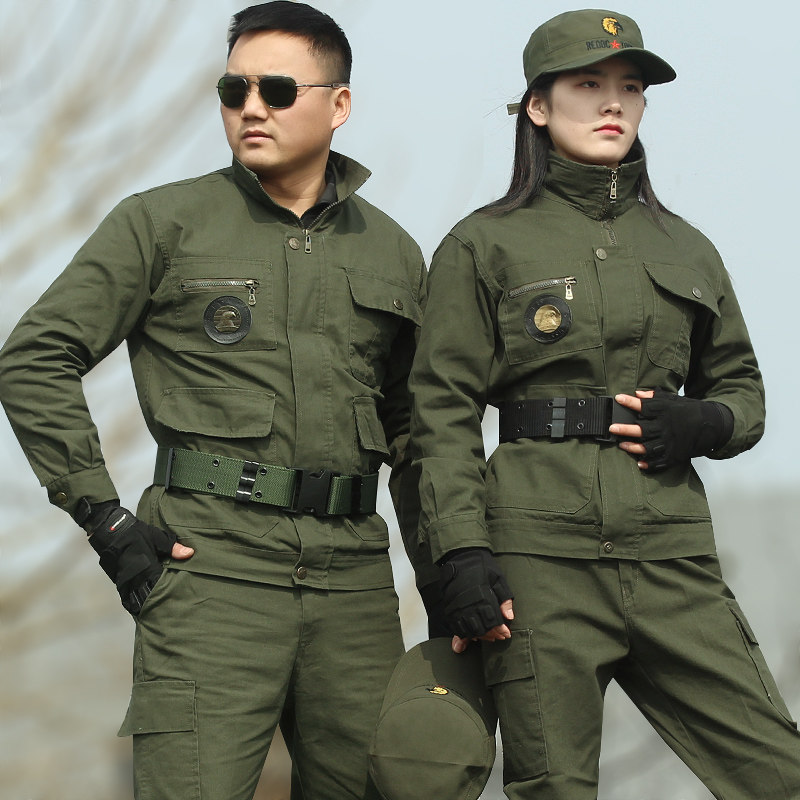 春季薄款军绿色军装男士特种兵军迷野战作训衣服耐磨迷彩服套装女