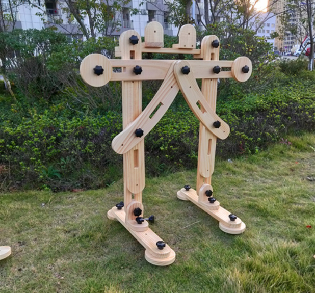 积木幼儿园户外螺母原木实心碳化大块拼搭安吉感统训练器材