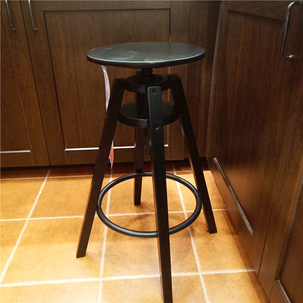 代购酒吧国内宜家达夫高凳子凳子黑色酒吧椅