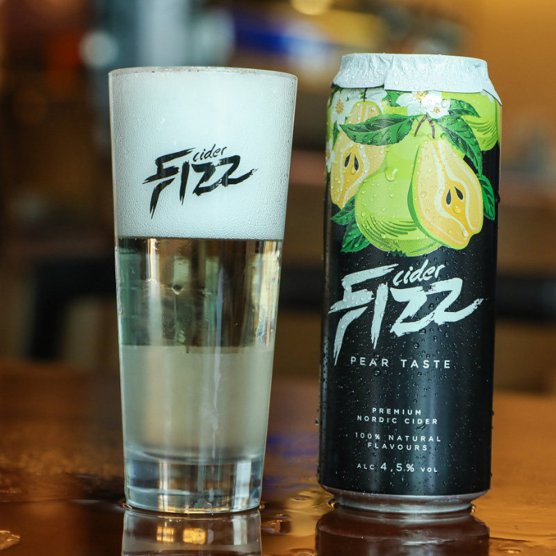 啤酒整箱24罐气泡拉脱维亚原装进口禧蓓fizz苹果果味啤酒