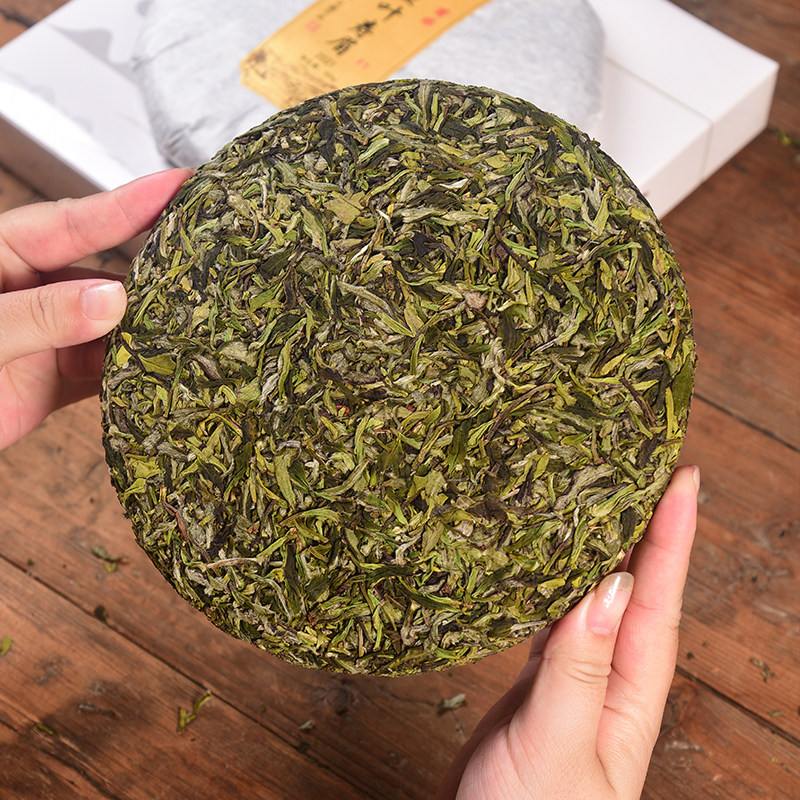茶饼300g2021年清明前首采鱼叶寿眉银针白牡丹嫩叶寿眉