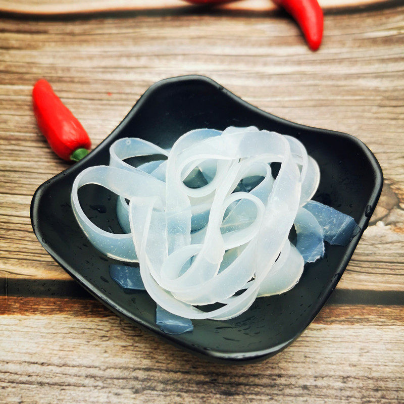 凉拌水晶粉皮凉皮干货河南特产大拉绿豆小菜螺蛳粉