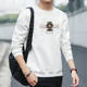 Winter new men's long-sleeved t-shirt cotton casual round neck sweater male Korean tide plus thick velvet shirt Winter new men's long-sleeved t-shirt cotton casual round neck sweater male Korean tide plus thick velvet shirt