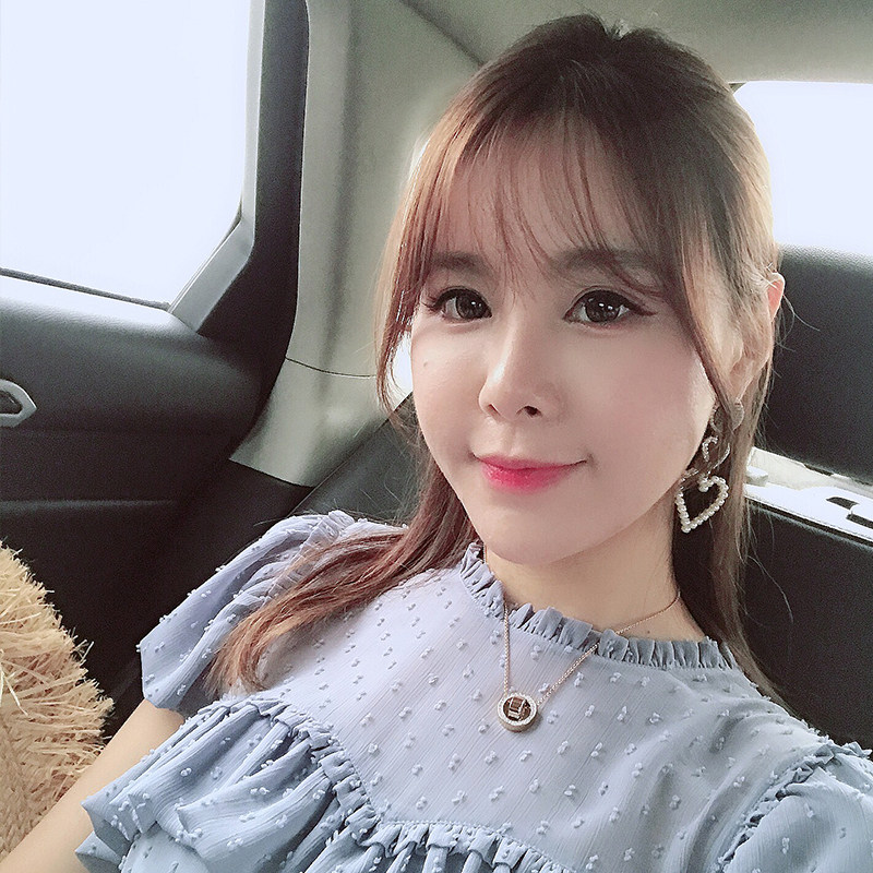 楚菲楚然twins 仙气又日常好驾驭的飘逸雪纺连衣裙配腰带 2色可选