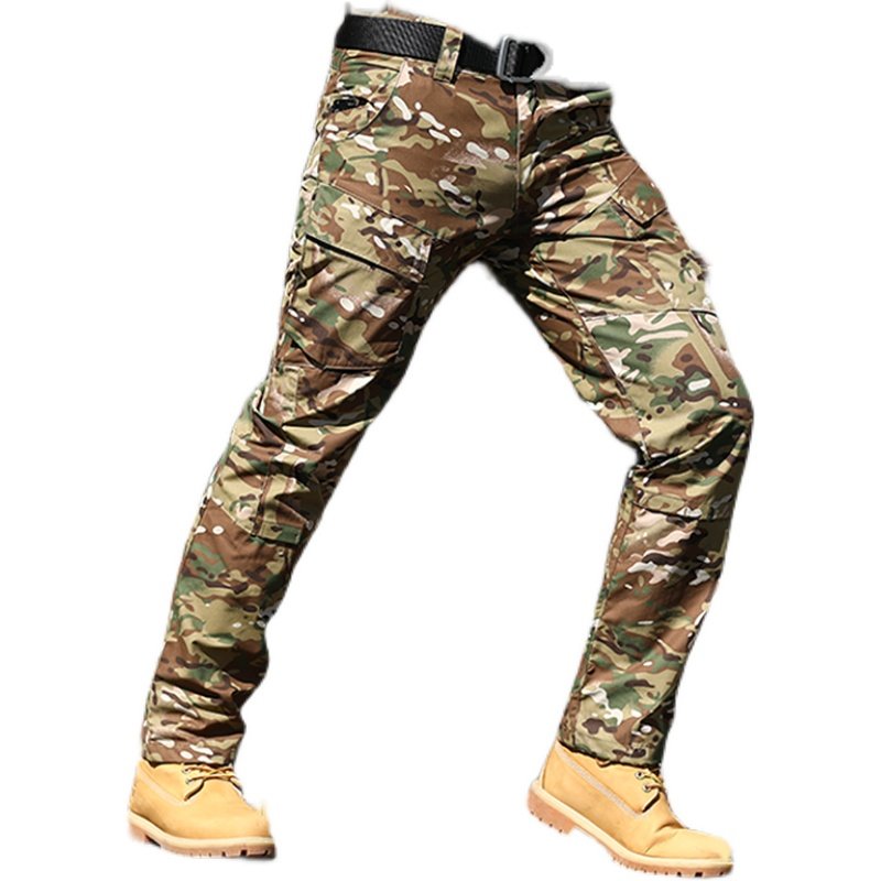 春秋战术男裤特种兵作训裤直筒宽松户外裤军裤子迷彩裤