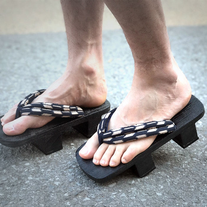米灰の家黑色二齿日式日本人字拖夏季男款男式人字拖