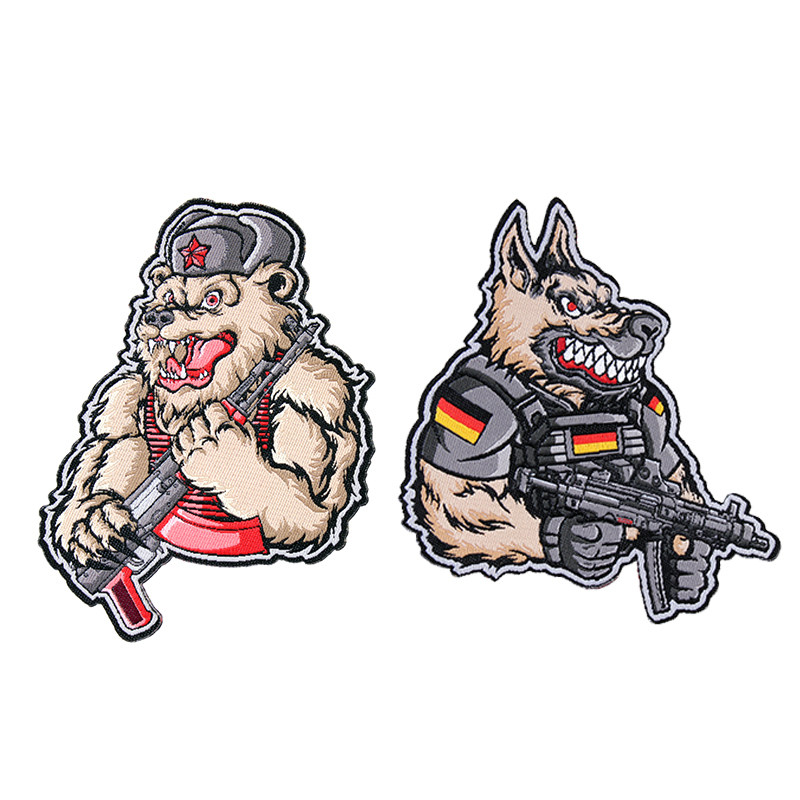 魔术章战术户外个性 pew tactical俄罗斯毛熊德国黑贝 士气章 akm