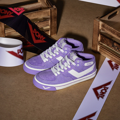 pony波尼男女滑板鞋2021秋冬新款保暖休闲鞋情侣款耐磨鞋14u1at25