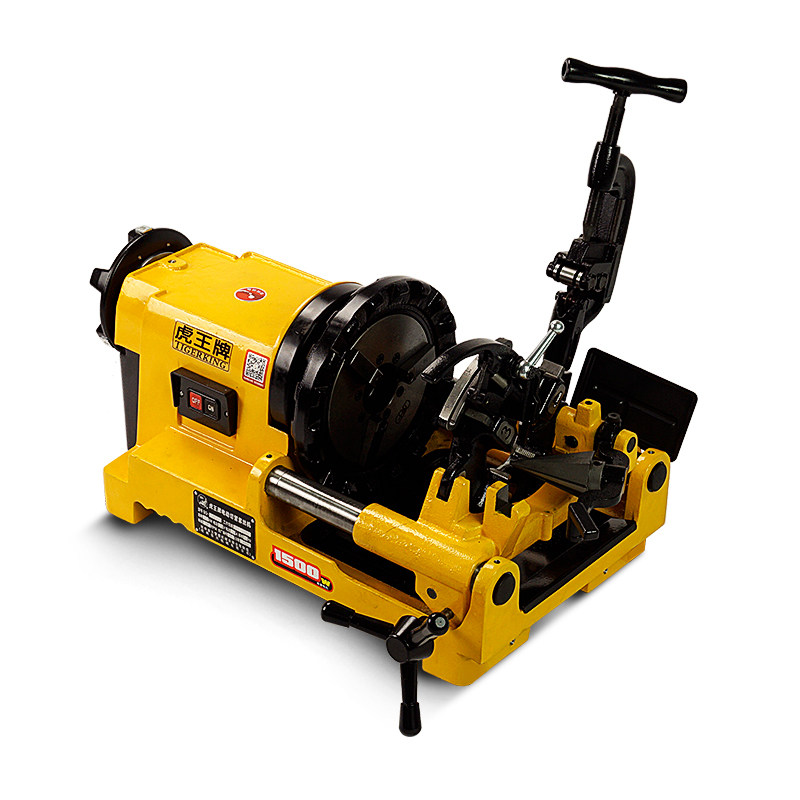 虎王电动套丝机圆钢螺杆2寸3寸螺纹车丝机燃气电动套丝机
