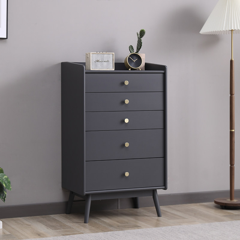 清仓实木简约现代家用卧室五斗柜实木制作整装送货入户三年质保