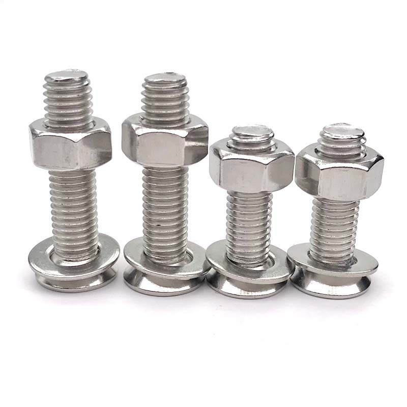 m3m4m5m6包邮标准不锈钢沉头机螺丝钉螺母gb819十字平头螺栓