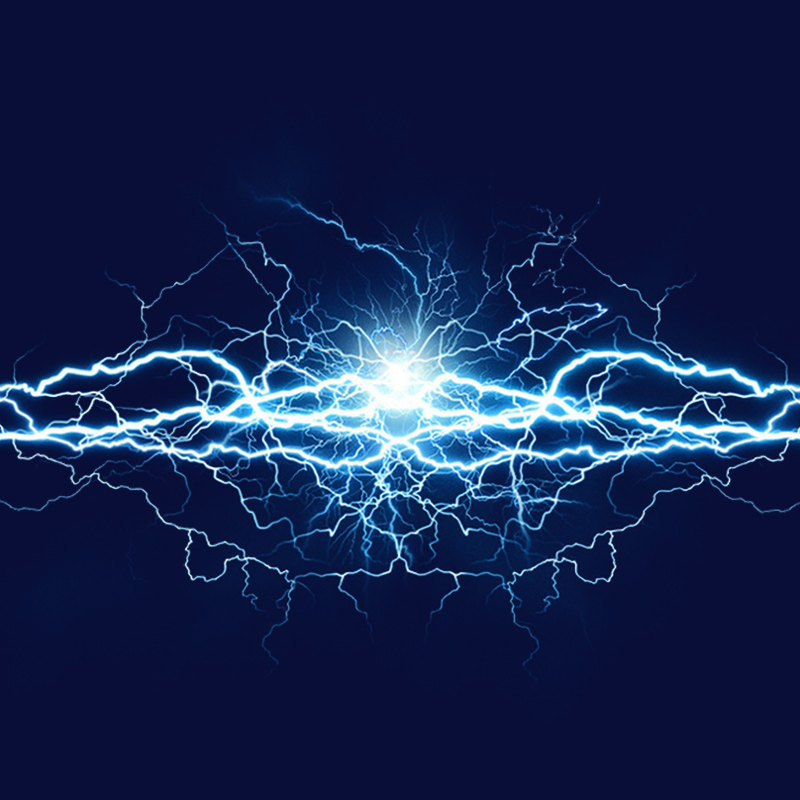 闪电电光电击雷电光线png免扣透明图笔刷美工设计素材