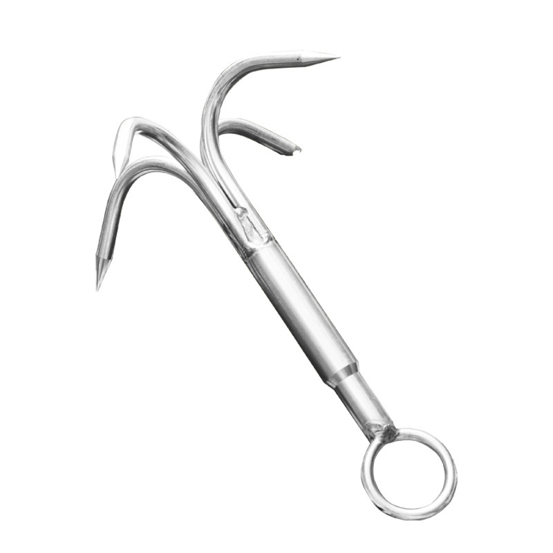 多功能不锈钢户外锚钩四爪打捞飞虎四角小渔船锚其他垂钓用品