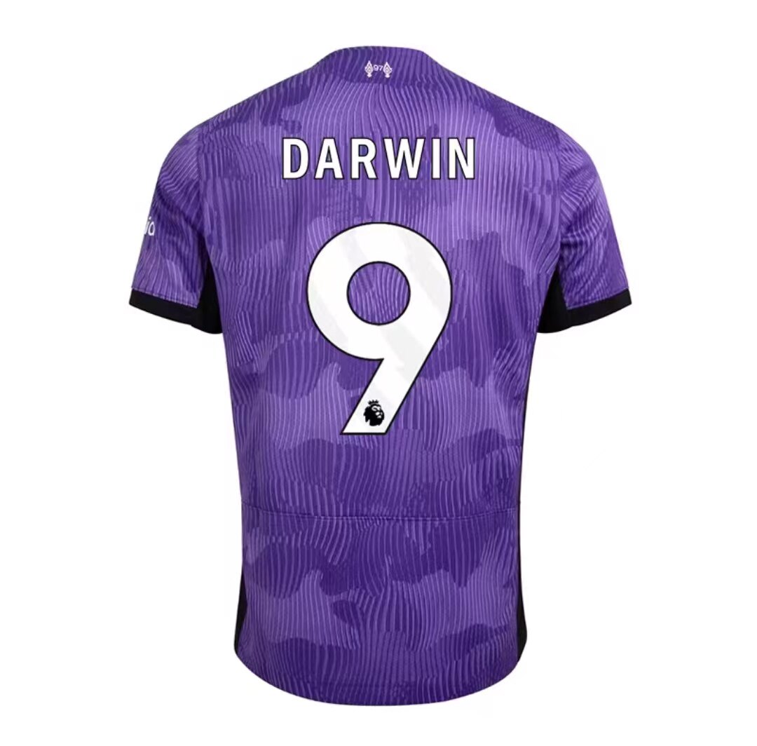 2324新赛季利物浦英超第二客场球衣球迷版范戴克萨拉赫索博斯洛伊