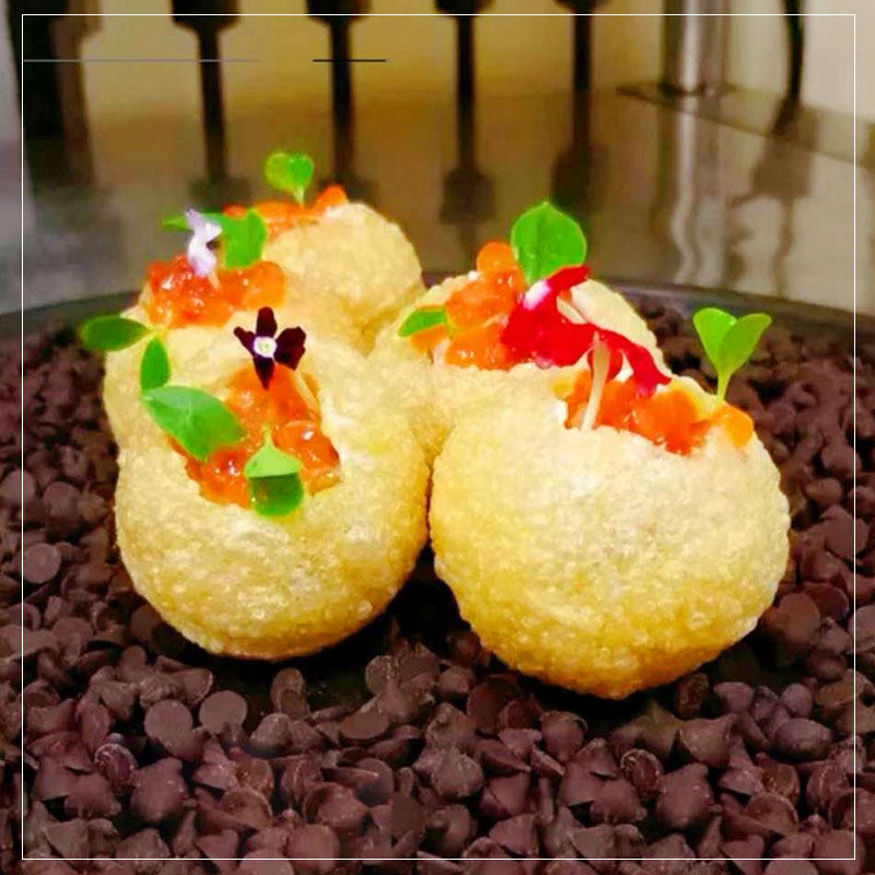 印度脆脆球炸空心球街头小吃土豆球网红同款特色餐饮半成品食材