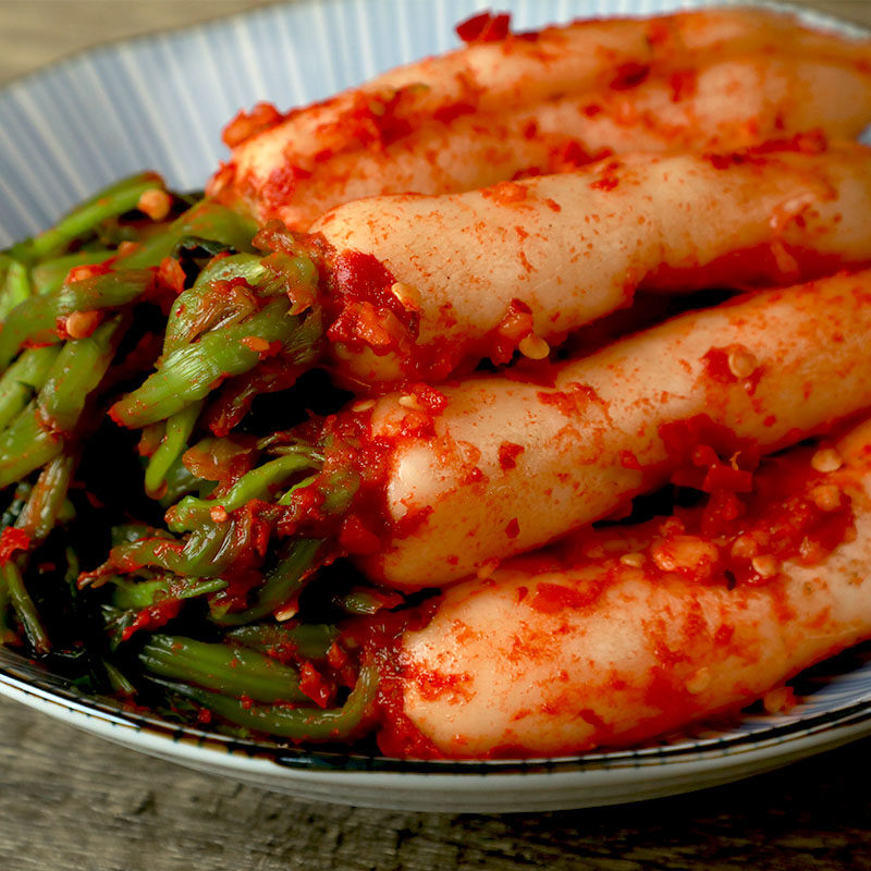 韩国泡菜地窖青年萝卜泡菜500g袋 小萝卜泡菜朝鲜族延边特产包邮