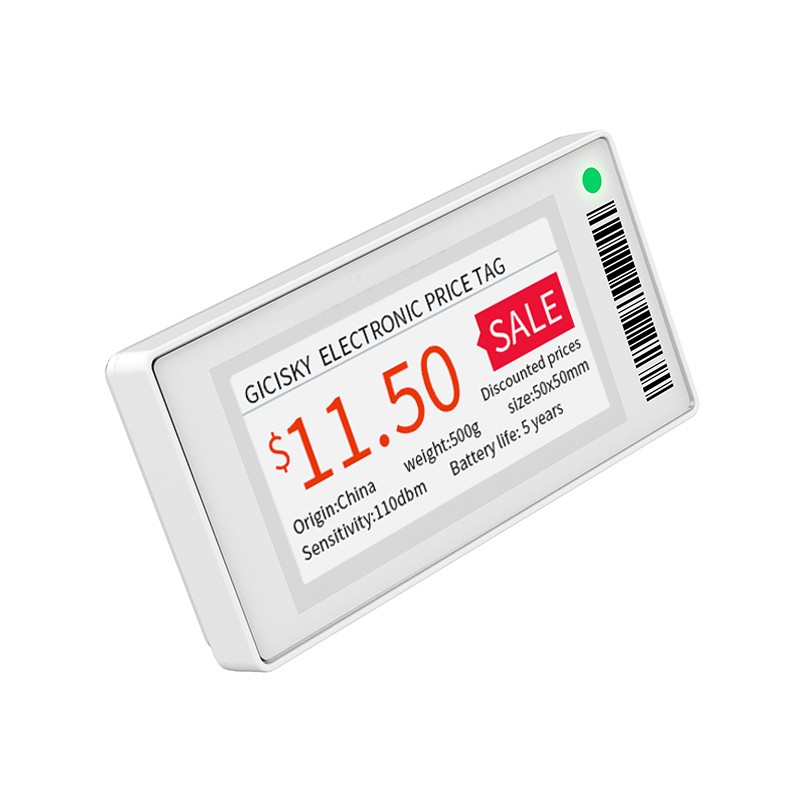 电子货架价签21英寸esl连锁超市仓库蓝牙版小墨水电子货架标签
