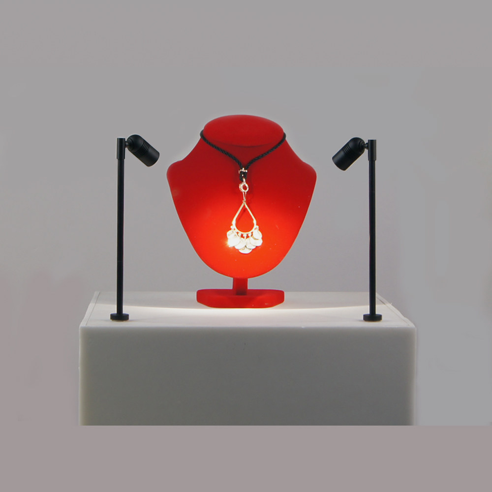 led迷你立杆珠宝展示柜台长杆小射灯酒柜首饰射灯