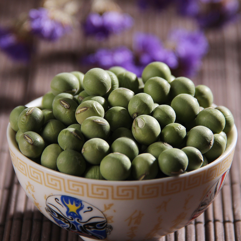 山东特产农家自种生青豆 绿皮大黄豆杂粮 干青豆250g满包邮