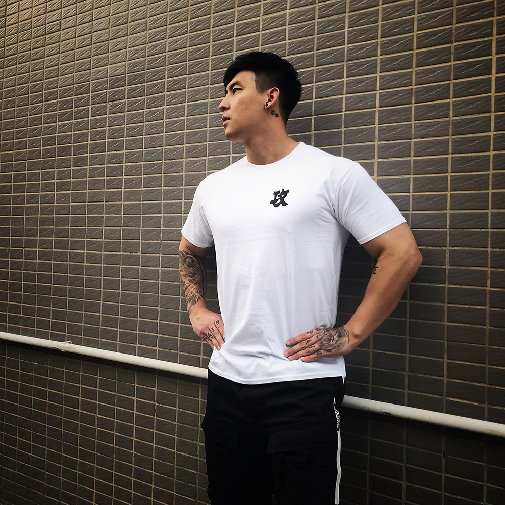 强势攻击maxpower运动潮牌健身衣棉短袖篮球跑步运动t恤