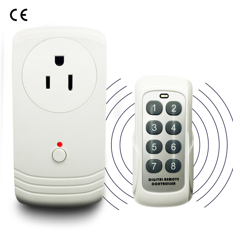 遥控台湾插座110v美式远距离智能开关家用无线遥控开关