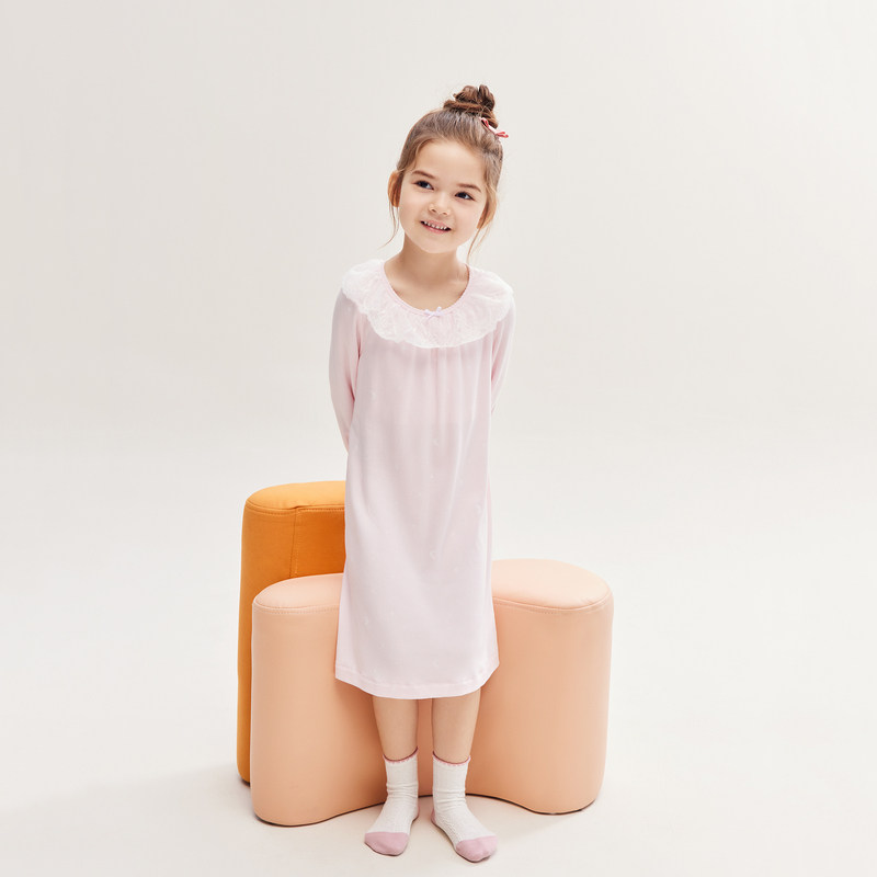 爱慕儿童睡衣小马宝莉明星小马薄款高弹力弹力女孩家居裙