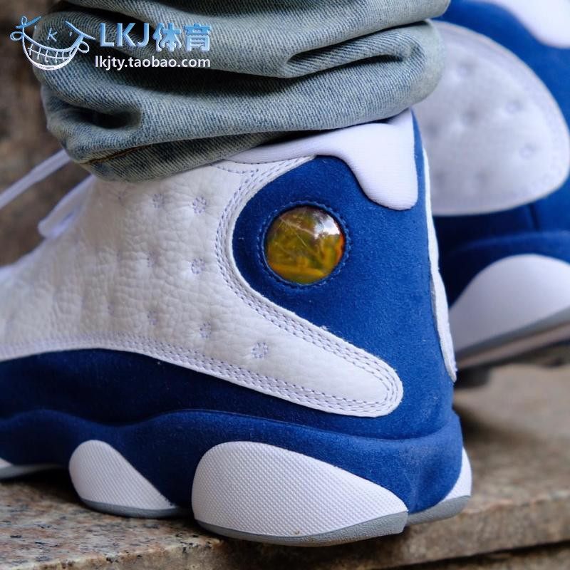 lkj体育airjordanaj13法国白蓝复古篮球球鞋篮球鞋