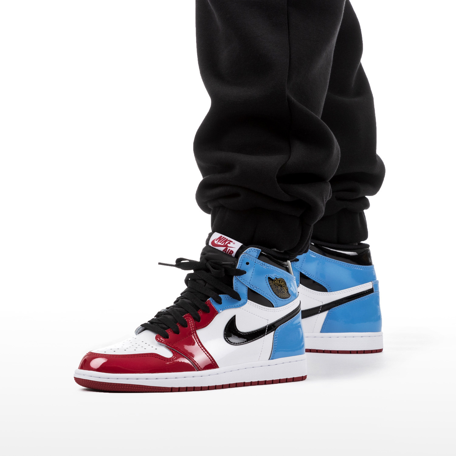 lkj体育airjordanaj1红蓝漆皮拼接鸳鸯篮球篮球鞋