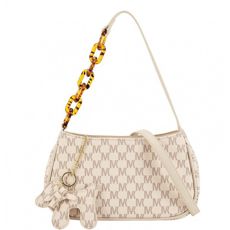 百姿兰质感时尚女包百搭洋气单肩包斜挎包韩版高级感法棍包腋下包