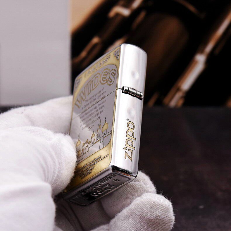 正品zippo防风打火机diy盔甲镀铬双色est1913骆驼zippo