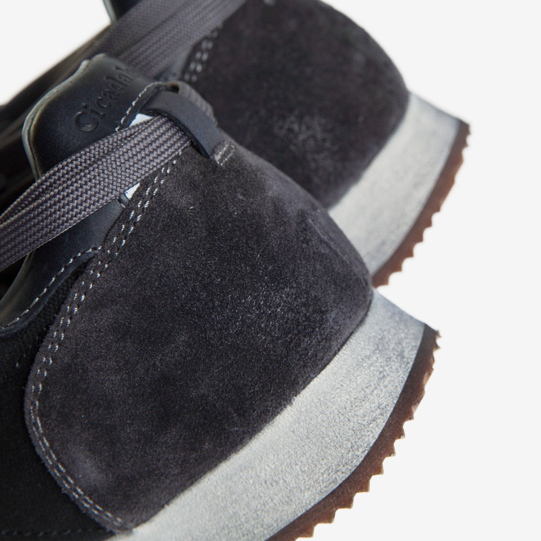 cicadahood 日本冈山帆布复古马拉松脏跑鞋 手工做旧 双鞋带