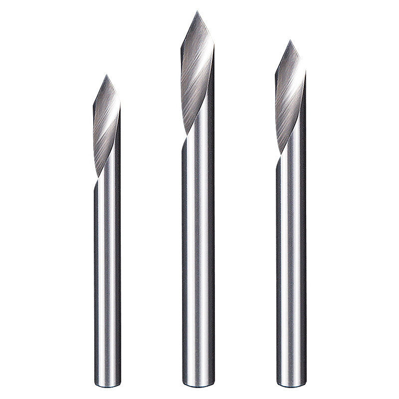 3175加长锥度螺旋平底尖刀直刀数控雕刻机刀具雕刻刀