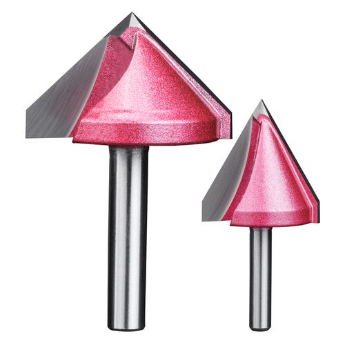 v型刀45度修边刀 木工工具铣刀亚克力倒角刀90°6mm雕刻机刀具