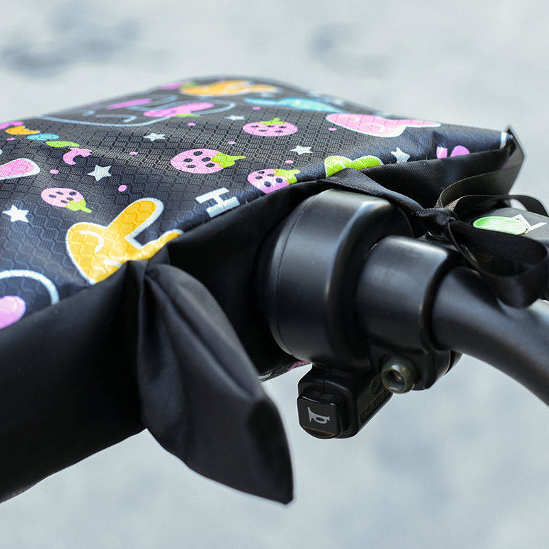 电动车手套冬季防寒保暖春秋防晒防水摩托车把套电动车手套