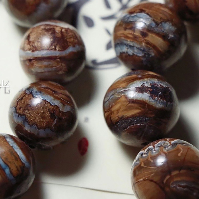 精品猛犸猛犸象象牙臼齿手串天然保真男女文玩小众木作