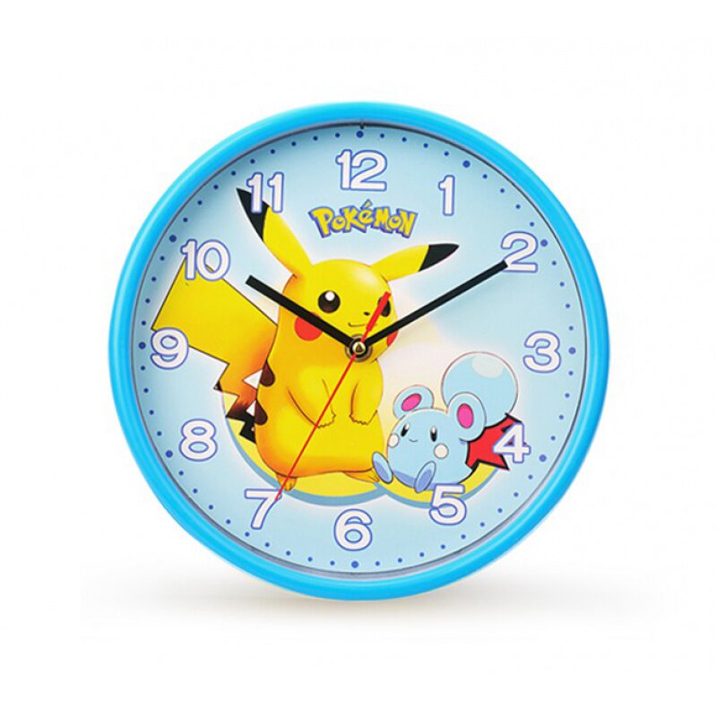 皮卡丘卡通钟表挂钟客厅卧室创意可爱儿童房间挂钟