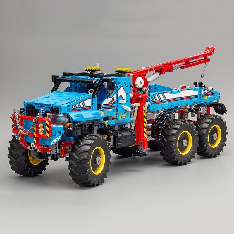 兼容乐高高科技遥控六驱地形越野卡车拼装积木塑料积木