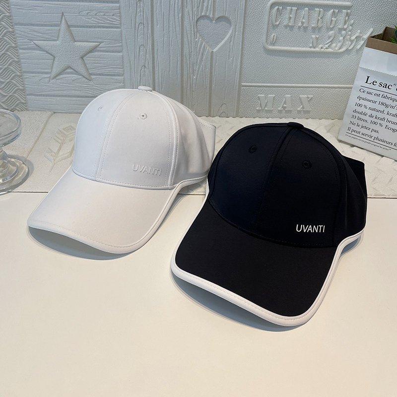 uv科技防晒帽子子女夏日简约百搭半空棒球帽帽子