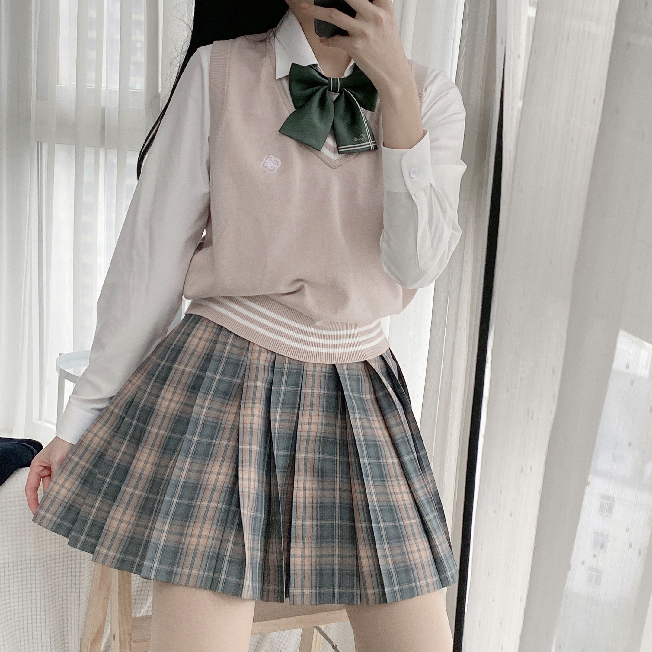 制服短裙供感女校少女校园冬季jk球球原创jk