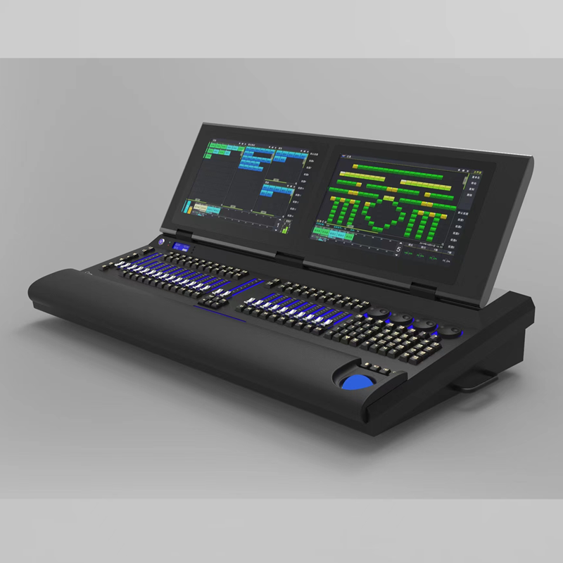 华用智能灯光控制台双屏pro600触摸老虎珍珠金刚舞台灯光