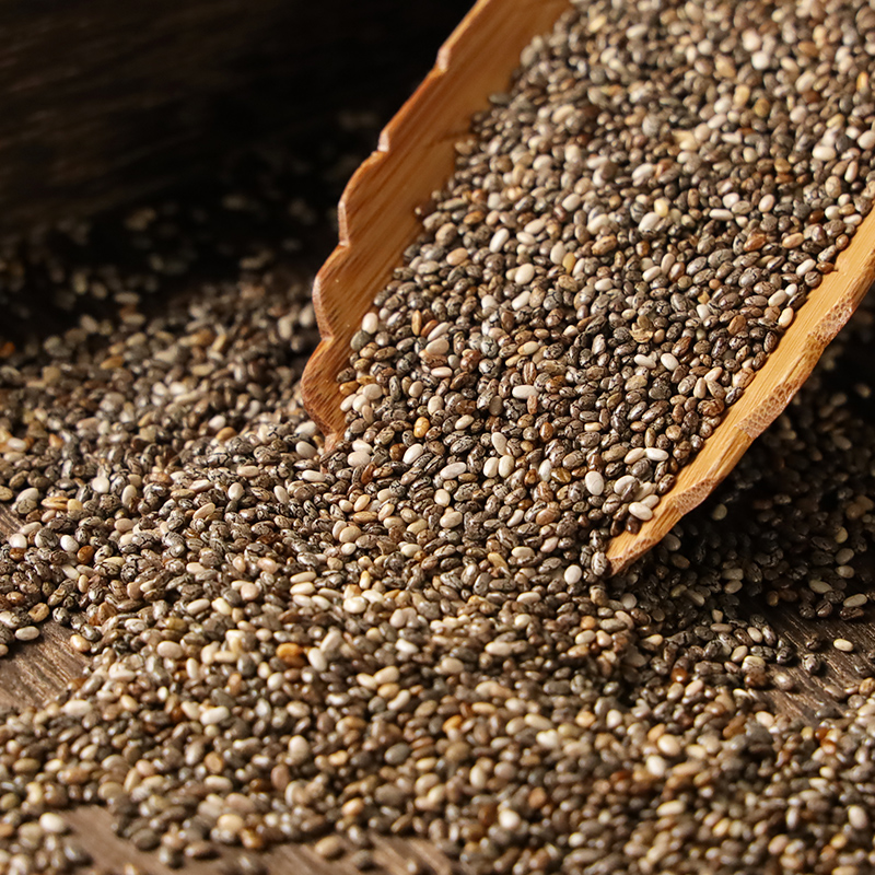 奇亚籽亚麻籽 奇亚籽子鼠尾草即食代餐饱腹食品冲饮泡水袋装400克