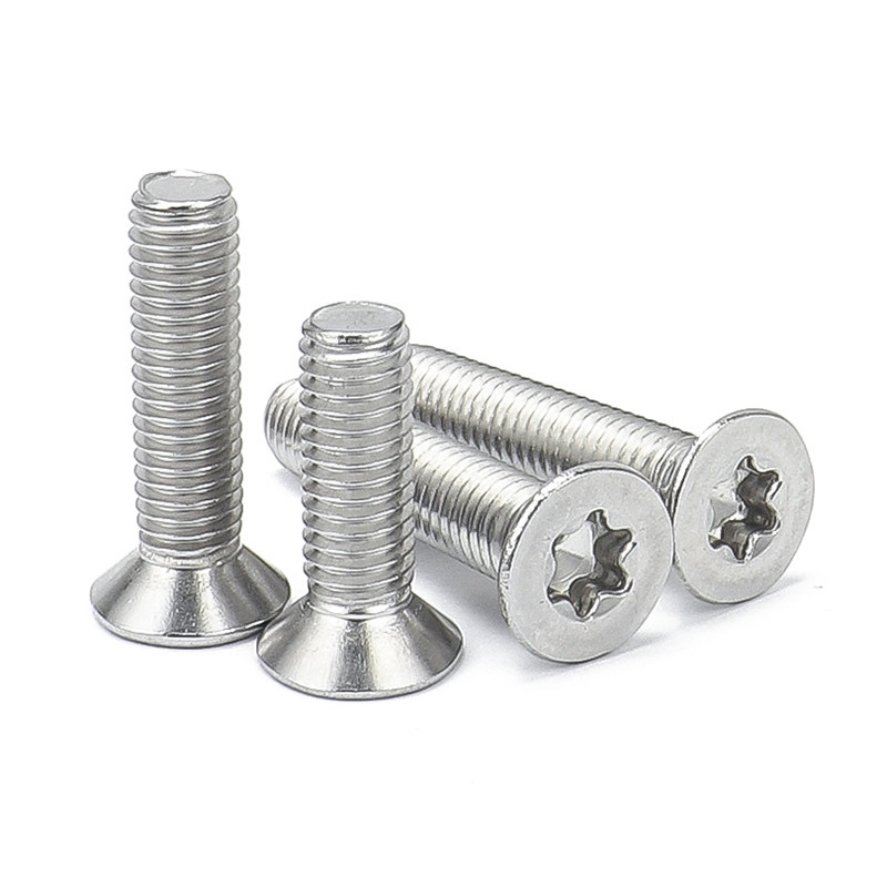 沉头6折螺丝m2.5平头不锈钢梅花螺钉花形六角螺钉