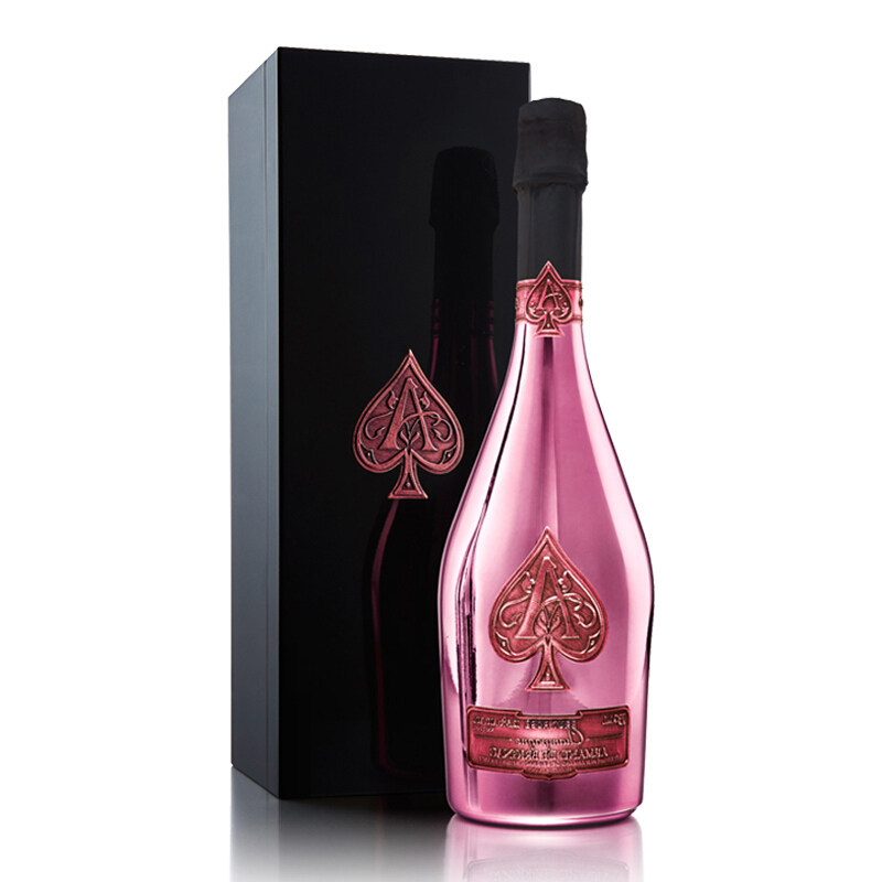 法国香槟之王 黑桃a香槟 armand de brignac brut rose 粉金款
