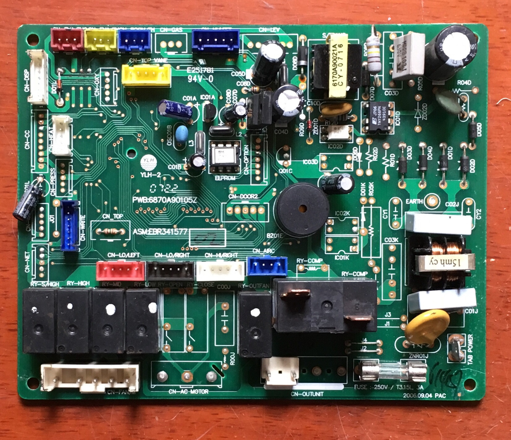 lgkfrd50lww53r空调电脑主板peb6870a90105zasmebr341577pcb电路板