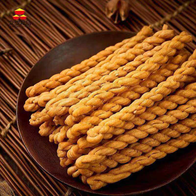 湖北咸宁特产众望小长麻花130g袋装芝麻奶油传统中式糕点