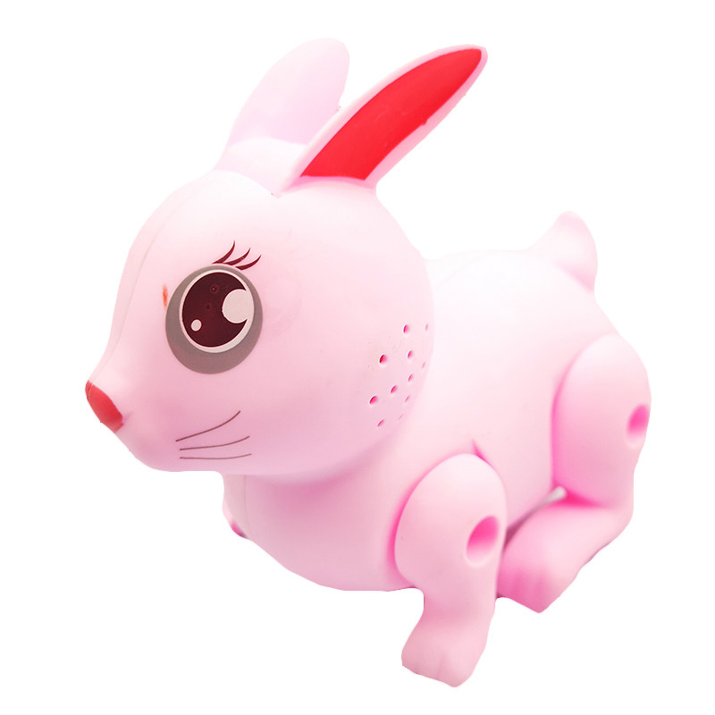 会蹦蹦跳跳萌宠物小白兔子宝宝行走小男女孩136周岁儿童电动玩具