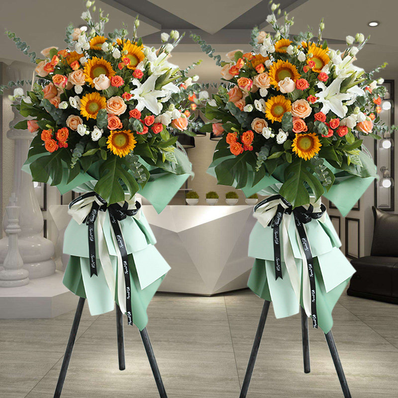 建邺定制高档开业花篮庆典南京鼓楼江宁玄武鲜花速递(同城)