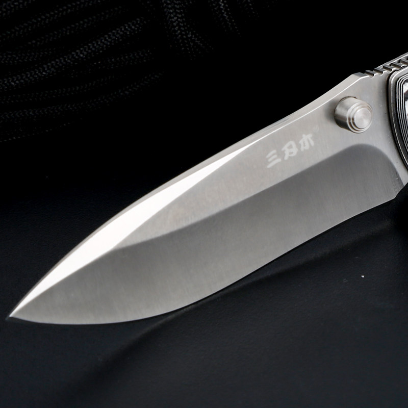 户外三刃木9055折叠小刀高硬锋利刀具便携水果其他户外刀具