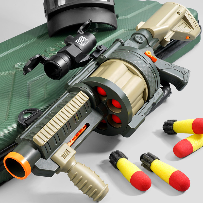 榴弹炮儿童玩具软弹连发海绵火箭火箭炮炮弹安全手动软弹枪