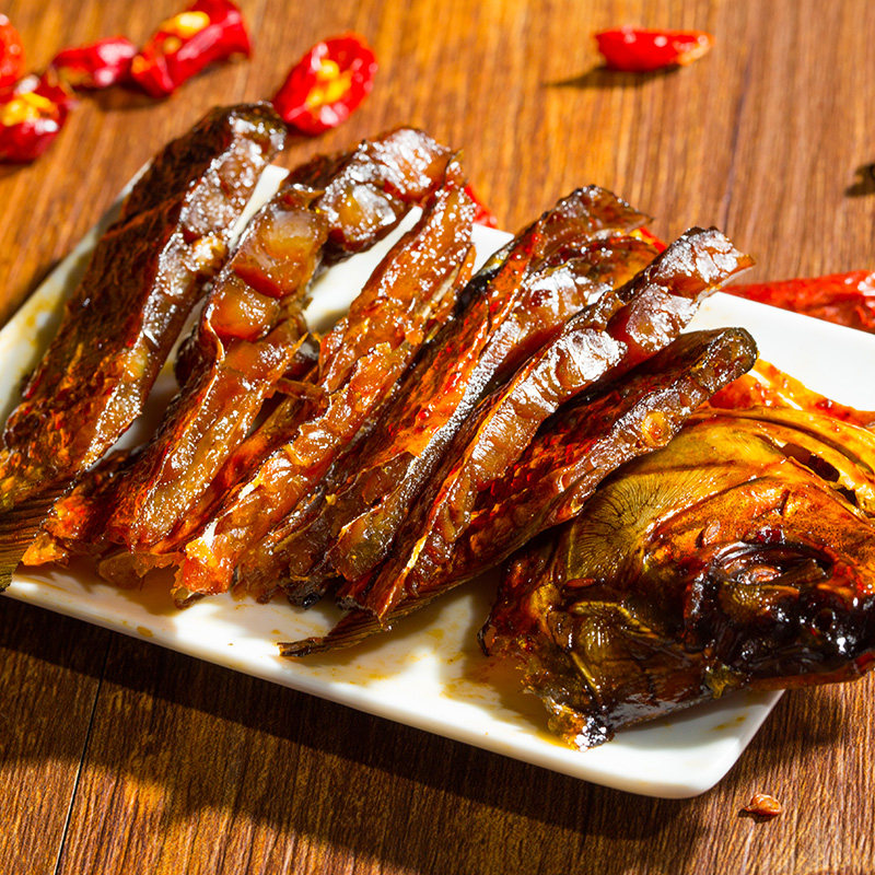 金丹酱板鱼湖南特产风干手撕鱼鳊鱼常德特色香辣鱼零食小吃180g